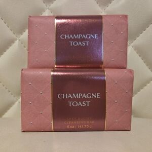 2x Champagne Toast Shea Butter Cleansing Bar ~ Bath & Body Works